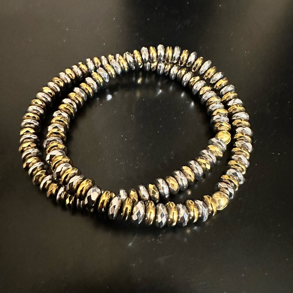 Silver and Gold Bracelets